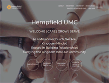 Tablet Screenshot of hempfieldumc.org
